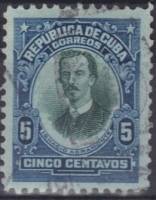 (№18) Марка Куба 1910 год "Игнасио Аграмонте", Негашеная